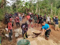 Masyarakat Desa Sinar Jawa Apresiasi Kegiatan TMMD ke-115