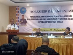 Kepala BNN Provinsi Lampung Buka Workshop dan Orientasi P4GN DPC Granat Way Kanan