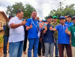 Wakil Ketua 1 DPRD Pesawaran Hadiri Tasyakuran Jalan Antar Dusun di Desa Lumbirejo