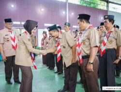 Ketua Kwarcab Pesawaran Hadiri Pelantikan Kwaran Teluk Pandan dan Padang Cermin