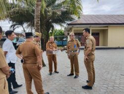 Bupati Dr.,Drs.,H.Agus Istiqlal.SH.,MH. Monitoring Kesiapan Kantor Sementara Polres Pesisir Barat