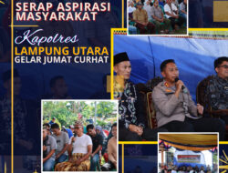Jumat curhat, Kapolres Lampura Sambangi Warga Rejosari