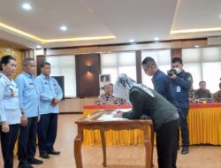 Kanwil Kemenkum dan HAM Lampung Tandatangani Kontrak Bantuan Hukum Masyarakat Miskin