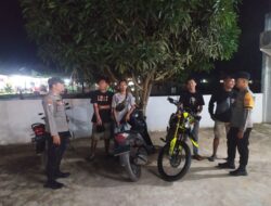 Ciptakan Keamanan, Polsek Gunung Agung Giatkan Patroli Malam
