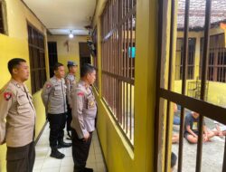 Wakapolres Lambar Sidak Ruang Tahanan dan Kualitas Pelayanan