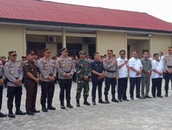 IRJEN POL AKHMAD WIYAGUS KAPOLDA LAMPUNG RESMIKAN POLRES SEMENTARA PESISIR BARAT