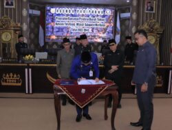 DPRD Gelar Paripurna Pengesahan Raperda RTRW Way Kanan Tahun 2023-2043