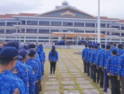 Wakil Bupati Pesisir Barat A. ZULQOINI SYARIF.SH Pimpin Langsung Upacara Paripurna Bulanan Tahun 2023.
