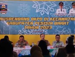 Musrenbang RKPD Di Kecamatan Se Kabupaten Pesisir Barat Tahun 2023