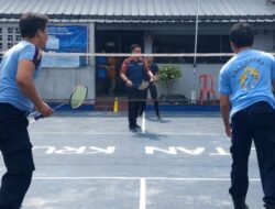 Sambut Hari Bhakti Pemasyarakatan Ke-59. Rutan Kelas llB Krui Gelar Pertandingan Atar Pegawai Dan Warga Binaan.
