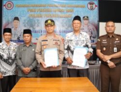 Kapolres Tanda Tangani Kerjasama PGRI Dan Polres Pesibar Di Hadiri Ketua DPRD Pesisir Barat.