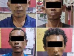 Tekab 308 Presisi Polres Pesisir Barat Bekuk 4 Pelaku Pencurian Kabel PLN