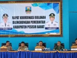Pemkab Pesisir Barat Rakor Pengendalian Kenaikan Harga Sembako Jelang Ramadhan 1444 H.