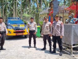 Cipta Kondusif Polres Pesisir Barat Adakan Patroli Pengamanan Hari Raya Nyepi