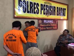 Bhabinkamtibmas Polsek Bengkunat Buka Pintu Maaf Bagi Kedua Tersangka ( Restorative justice )