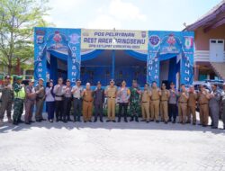 Penjabat Bupati Pringsewu Tinjau Pos Pelayanan dan Pengamanan Serta Pasar Tradisional