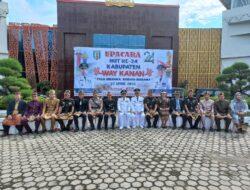 Pemkab Way Kanan Gelar Upacara Peringatan HUT ke-24