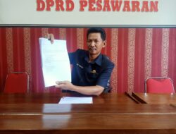 Anggota DPRD Pesawaran Minta Dendi Evaluasi Kinerja Inspektorat, Dinas PMD dan Camat Way Khilau