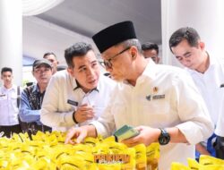 Dendi Sambut Kedatangan Mendag RI Zulkifli Hasan Dalam Rangka Pasar Murah di Pesawaran