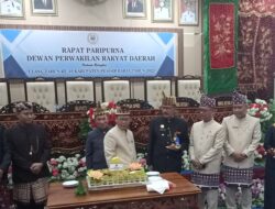 Rapat Paripurna DPRD Dalam Rangka HUT Kabupaten Pesisir Barat Ke 10 Tahun 2023