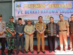 Pabrik Triplek Di Pesisir Barat Di Resmikan Bupati Pesisir Barat