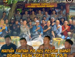 Jalin Kemitraan,” Polres Pesisir Barat Ramah Tamah Bersama Jurnalist Se Pesisir Barat