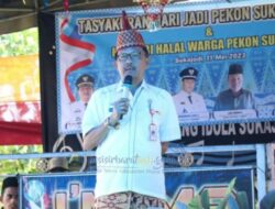 Bupati Pesisir Barat Hadiri Acara Tasyakuran Peringati Hari Jadi Pekon SUKAJADI KE-13