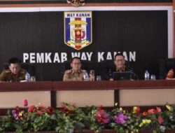 Sekdakab Way Kanan Pimpin Rakor PPKD