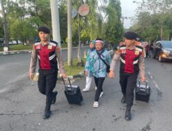 Polisi Amankan Keberangkatan Calon Jamaah Haji di Way Kanan