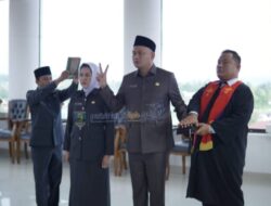 Bupati Dr. Drs. Agus Istiqlal, S.H., M.H Melantik Pejabat Tinggi Pratama Dan Pejabat Administrator