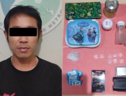 Pemuda di Metro Diringkus Polisi Diduga Pengedar Sabu