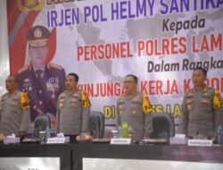 Kapolda Lampung Melaksanakan Kunker ke Polres Lampura
