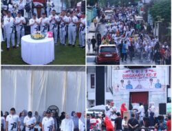 Jalan Sehat dan Senam Masal Rangkaian Memperingati HUT Ke-77 Kabupaten Lampung Utara