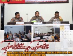 Puslitbang Polri Gelar Penelitian Pemberantasan Kejahatan Jalanan di Polres Lampura