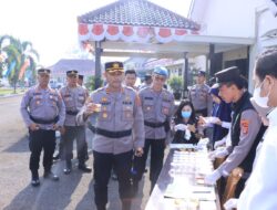 Kapolres Lampura Sampaikan Program Kerja Hingga Tes Urin Dadakan