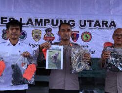 Kapolres Lampura Gelar Konferensi Pers Ungkap Kasus Tindak Pidana