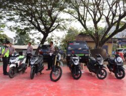 Polres Pringsewu Gagalkan Pengangkutan 6 Sepeda Motor Diduga Hasil Kejahatan