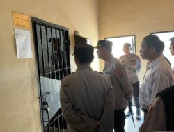 Pastikan Pelayanan Maksimal, Kapolres Cek Ruangan Pelayanan Mako Polres Lampung Utara