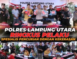 Tim Gabungan Polres Lampura Ringkus Komplotan Pelaku Spesialis Curas