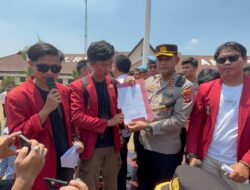 Polres Lampura Amankan Aksi Damai Soladiritas IMM Kotabumi