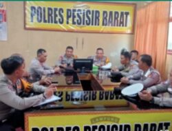 Polres Pesibar Melaksanakan Anev Operasi Zebra 2023