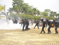 Jelang Persiapan Pengamanan Pemilu, Polda Lampung Gelar Latihan Sispamkota