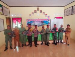 Jelang Pemilu 2024, Polsek Buay Bahuga Beri Pelatihan Linmas di Suka Agung