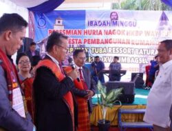 Wabup Ali Rahman Hadiri Peresmian Gereja dan Rumah HKBP Way Tuba Tahun 2023