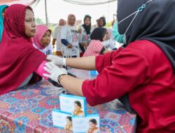 Wujud Kepedulian Sosial, Petebu Ganjar Adakan Cek Kesehatan dan KB Gratis di Lampung Tengah