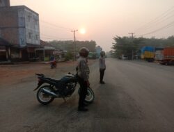 Jelang Pemilu 2024, Polsek Way Tuba Tingkatkan KRYD di Jalinsum