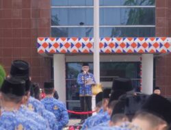 Bupati Way Kanan Jadi Inspektur Upacara Peringatan Hari Korpri ke-52 dan HGN