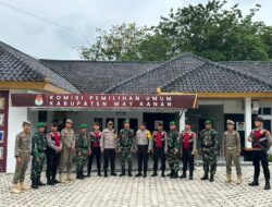 Jelang Pemilu 2024, TNI, Polri dan Satpol PP Gelar Patroli Bersama di Way Kanan