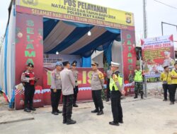 Operasi Lilin Krakatau 2023, Kapolres Way Kanan Kunjungi Pos Pelayanan