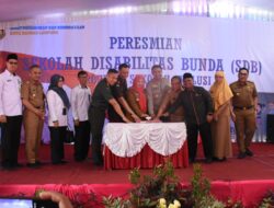 Eva Dwiana Resmikan Sekolah Disabilitas Negeri di Bandarlampung